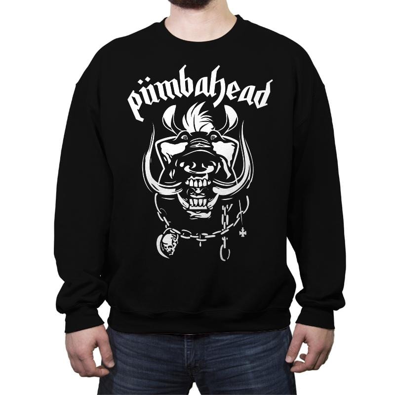 Pumbahead - Crew Neck Sweatshirt Crew Neck Sweatshirt RIPT Apparel Small / Black