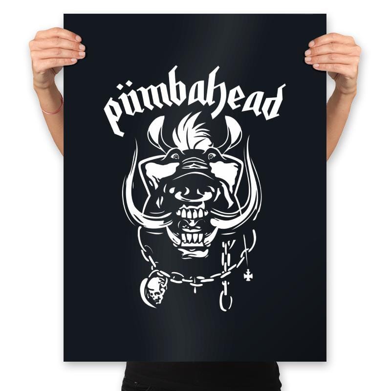 Pumbahead - Prints Posters RIPT Apparel 18x24 / Black