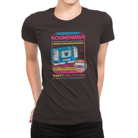 Pump Up The Volume - Anytime - Womens Premium T-Shirts RIPT Apparel Small / Dark Chocolate