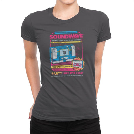 Pump Up The Volume - Anytime - Womens Premium T-Shirts RIPT Apparel Small / Heavy Metal