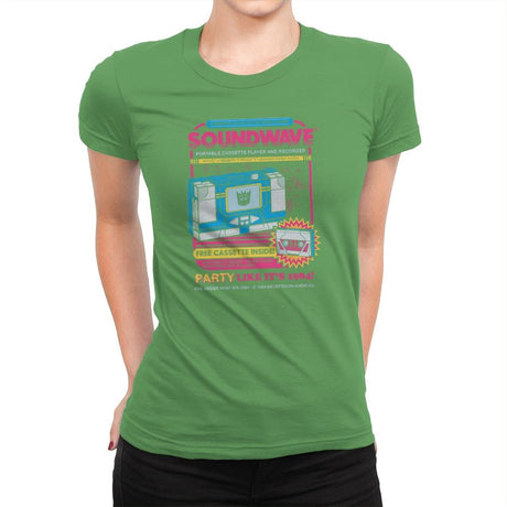 Pump Up The Volume - Anytime - Womens Premium T-Shirts RIPT Apparel Small / Kelly Green