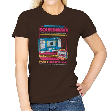 Pump Up The Volume - Anytime - Womens T-Shirts RIPT Apparel Small / Dark Chocolate