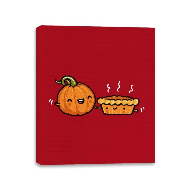 Pumpkin and Pie - Canvas Wraps Canvas Wraps RIPT Apparel 11x14 / Red