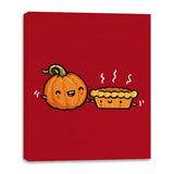 Pumpkin and Pie - Canvas Wraps Canvas Wraps RIPT Apparel 16x20 / Red