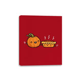Pumpkin and Pie - Canvas Wraps Canvas Wraps RIPT Apparel 8x10 / Red