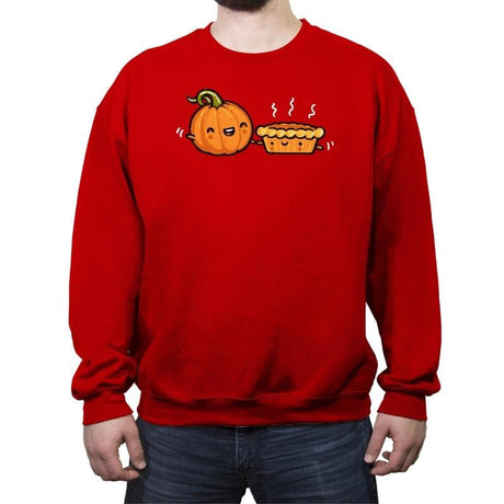 Pumpkin and Pie - Crew Neck Sweatshirt Crew Neck Sweatshirt RIPT Apparel Small / Red