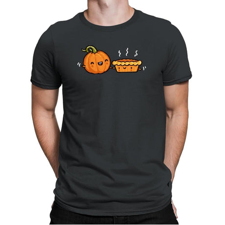 Pumpkin and Pie - Mens Premium T-Shirts RIPT Apparel Small / Heavy Metal