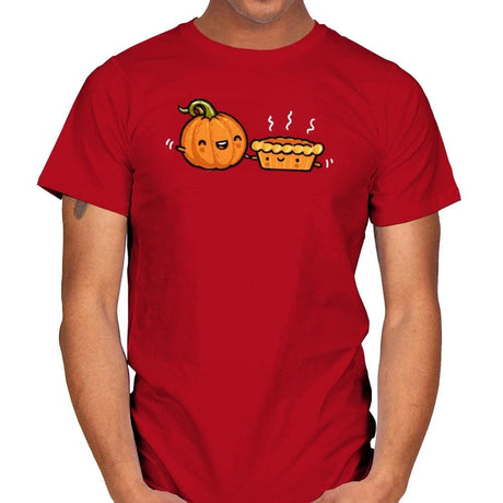 Pumpkin and Pie - Mens T-Shirts RIPT Apparel Small / Red