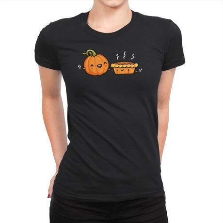 Pumpkin and Pie - Womens Premium T-Shirts RIPT Apparel Small / Black