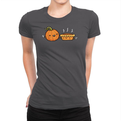 Pumpkin and Pie - Womens Premium T-Shirts RIPT Apparel Small / Heavy Metal