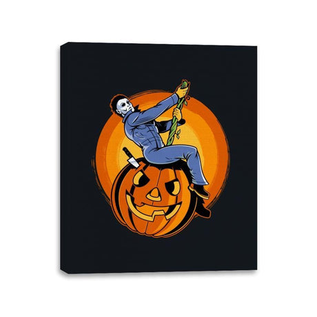 Pumpkin Ball - Canvas Wraps Canvas Wraps RIPT Apparel 11x14 / Black