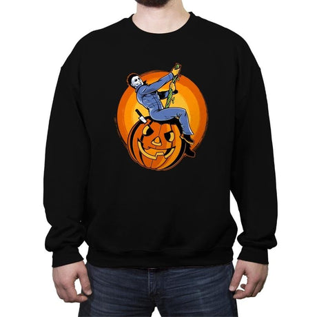 Pumpkin Ball - Crew Neck Sweatshirt Crew Neck Sweatshirt RIPT Apparel Small / Black