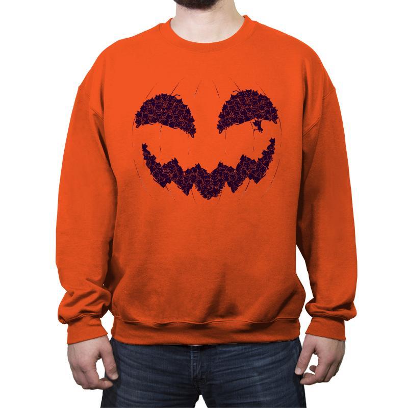 Pumpkin Cat - Anytime - Crew Neck Sweatshirt Crew Neck Sweatshirt RIPT Apparel