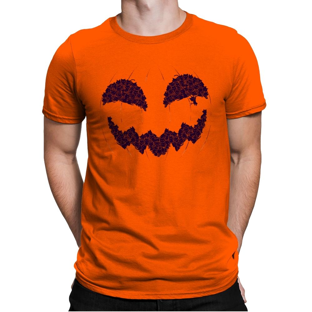 Pumpkin Cat - Anytime - Mens Premium T-Shirts RIPT Apparel Small / Classic Orange