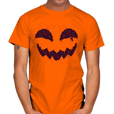 Pumpkin Cat - Anytime - Mens T-Shirts RIPT Apparel Small / Orange