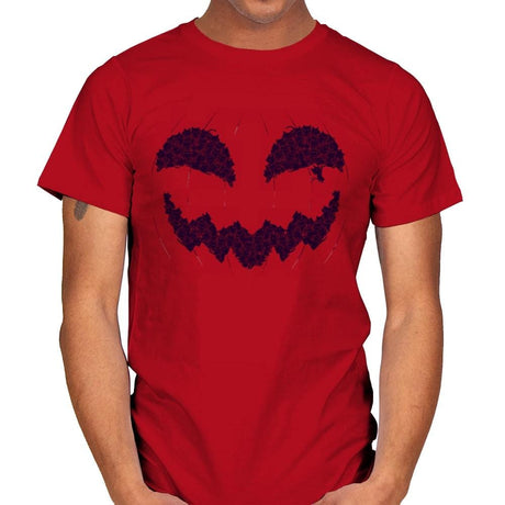 Pumpkin Cat - Anytime - Mens T-Shirts RIPT Apparel Small / Red