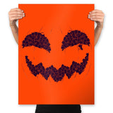 Pumpkin Cat - Anytime - Prints Posters RIPT Apparel 18x24 / Orange