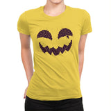 Pumpkin Cat - Anytime - Womens Premium T-Shirts RIPT Apparel Small / Vibrant Yellow