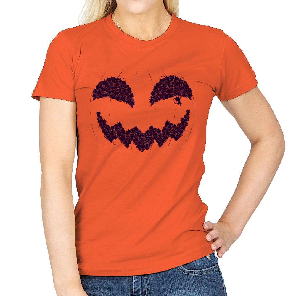 Pumpkin Cat - Anytime - Womens T-Shirts RIPT Apparel Small / Orange