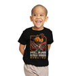 Pumpkin Saw Halloween - Youth T-Shirts RIPT Apparel X-small / Black