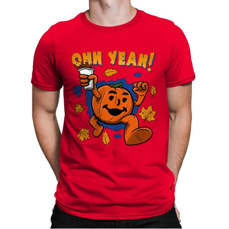 Pumpkin Spice Man - Mens Premium T-Shirts RIPT Apparel Small / Red