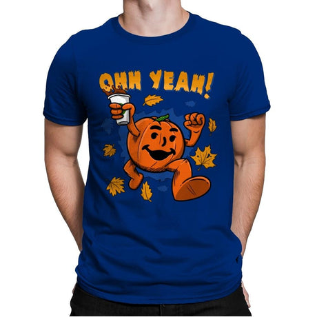 Pumpkin Spice Man - Mens Premium T-Shirts RIPT Apparel Small / Royal