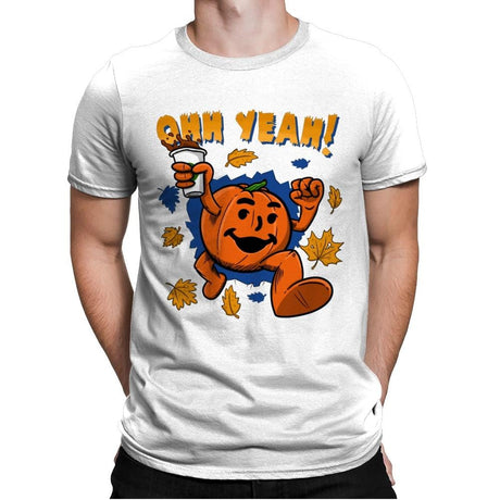 Pumpkin Spice Man - Mens Premium T-Shirts RIPT Apparel Small / White