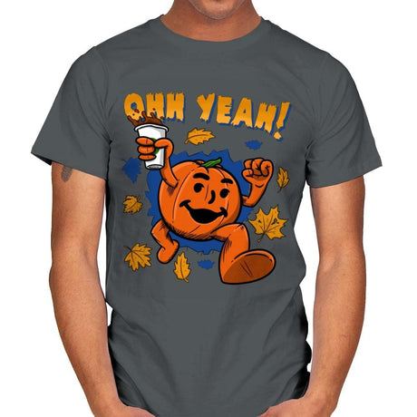 Pumpkin Spice Man - Mens T-Shirts RIPT Apparel Small / Charcoal