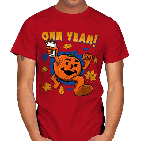 Pumpkin Spice Man - Mens T-Shirts RIPT Apparel Small / Red