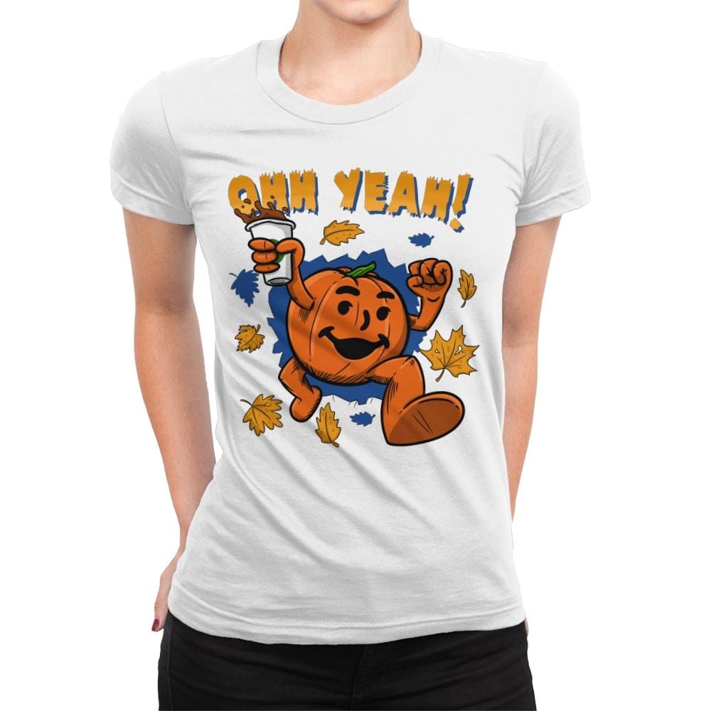 Pumpkin Spice Man - Womens Premium T-Shirts RIPT Apparel Small / White