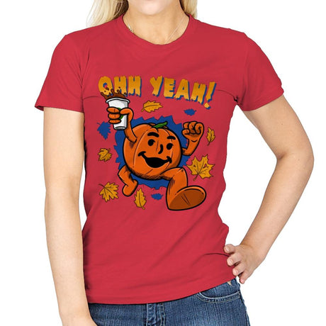 Pumpkin Spice Man - Womens T-Shirts RIPT Apparel Small / Red