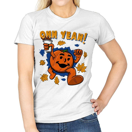 Pumpkin Spice Man - Womens T-Shirts RIPT Apparel Small / White