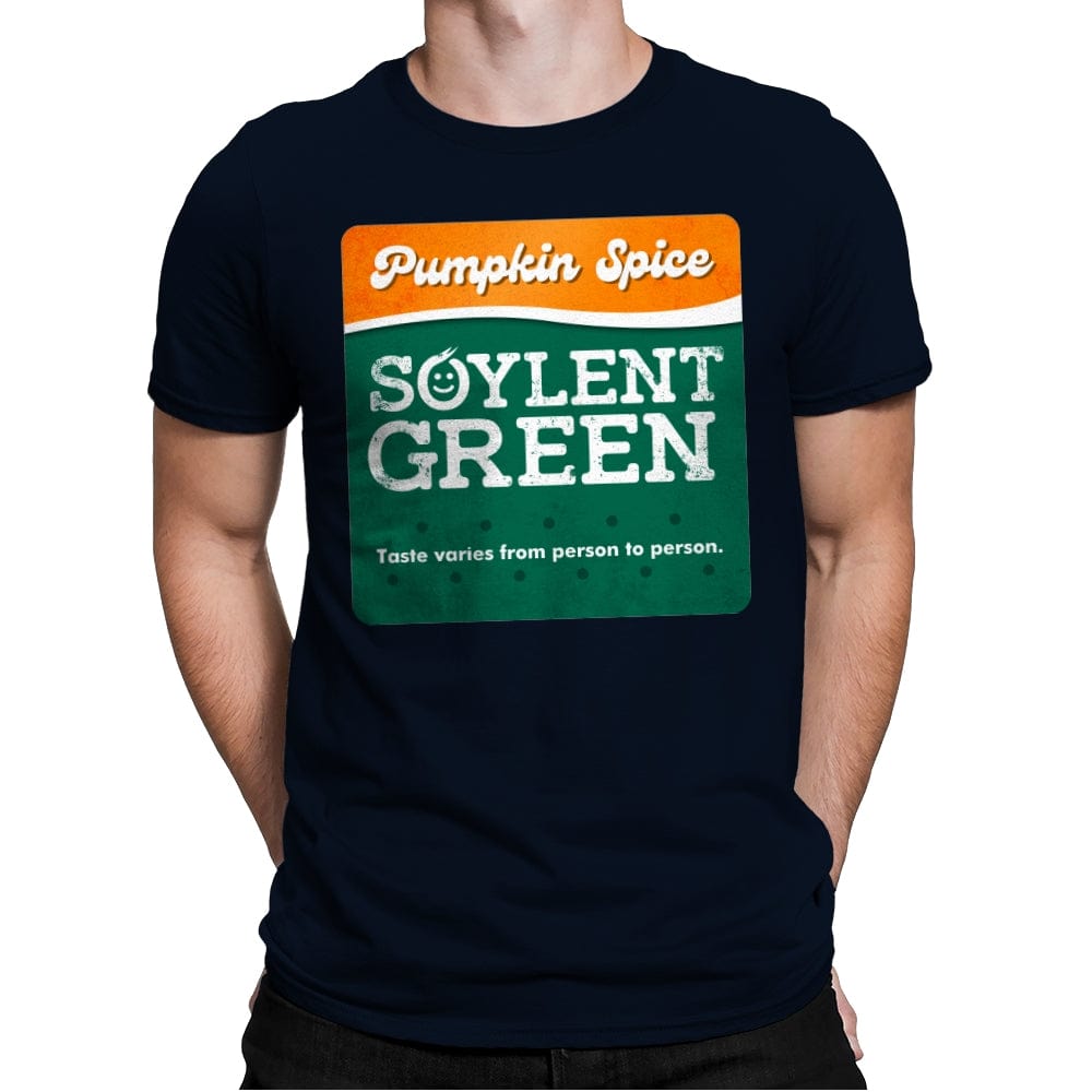Pumpkin Spice - Soylent Green - Mens Premium T-Shirts RIPT Apparel Small / Midnight Navy