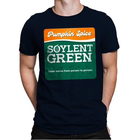 Pumpkin Spice - Soylent Green - Mens Premium T-Shirts RIPT Apparel Small / Midnight Navy