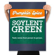 Pumpkin Spice - Soylent Green - Prints Posters RIPT Apparel 18x24 / Navy