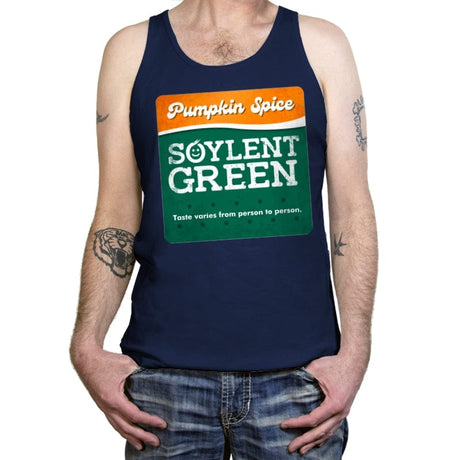 Pumpkin Spice - Soylent Green - Tanktop Tanktop RIPT Apparel X-Small / Navy