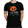 Pumpkitty Zombie - Mens Premium T-Shirts RIPT Apparel Small / Black
