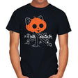 Pumpkitty Zombie - Mens T-Shirts RIPT Apparel Small / Black