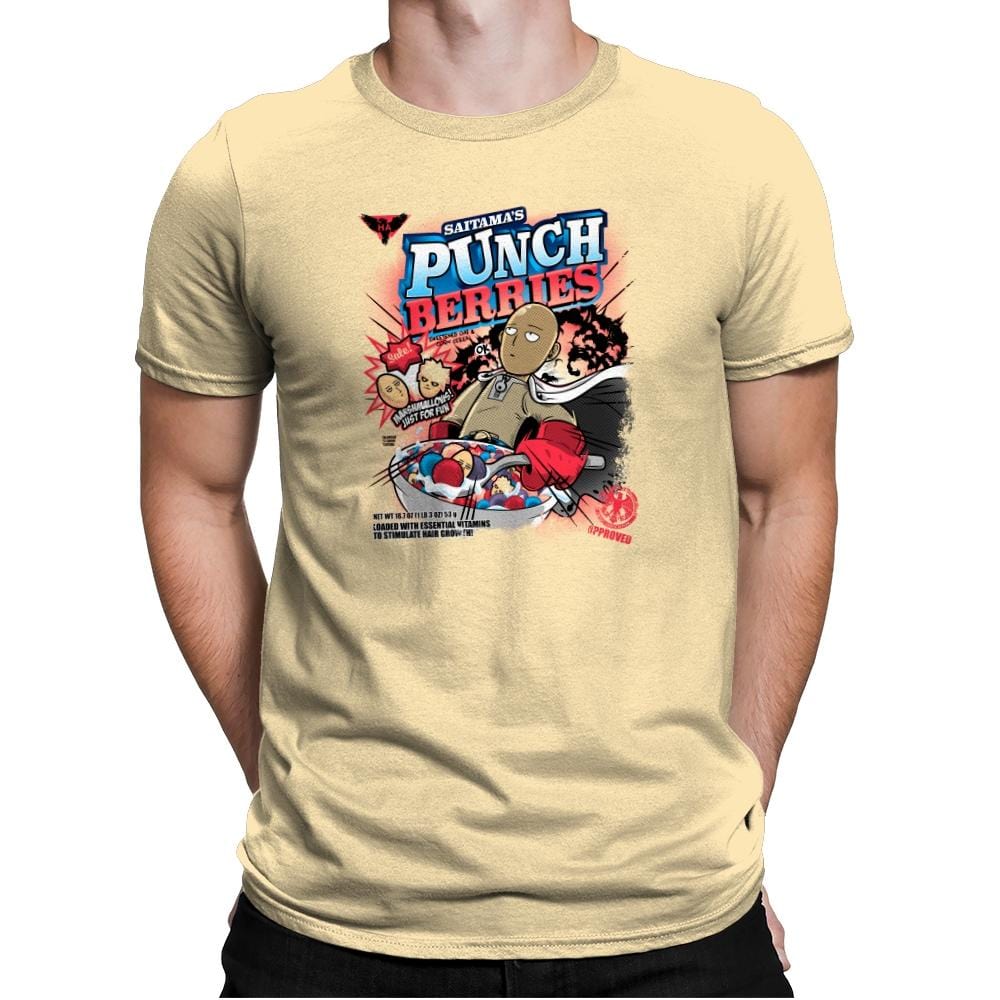 Punch Berries Exclusive - Mens Premium T-Shirts RIPT Apparel Small / Banana Cream