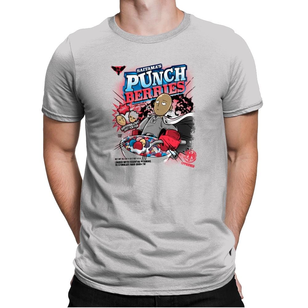 Punch Berries Exclusive - Mens Premium T-Shirts RIPT Apparel Small / Light Grey