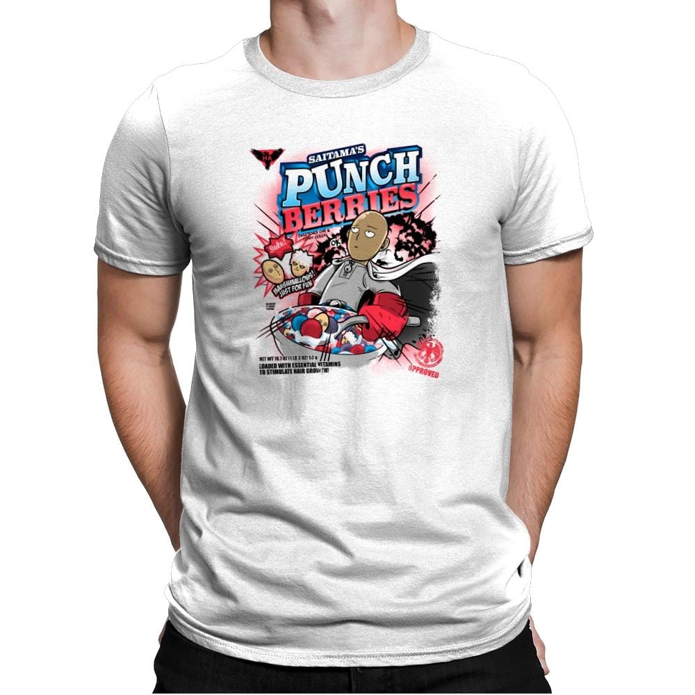 Punch Berries Exclusive - Mens Premium T-Shirts RIPT Apparel Small / White