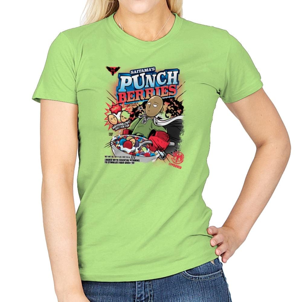 Punch Berries Exclusive - Womens T-Shirts RIPT Apparel Small / Mint Green