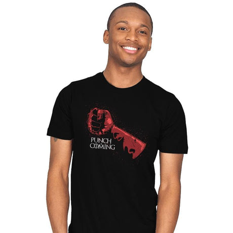 Punch Is Coming - Mens T-Shirts RIPT Apparel