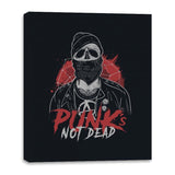 Punk’s Not Dead - Canvas Wraps Canvas Wraps RIPT Apparel 16x20 / Black