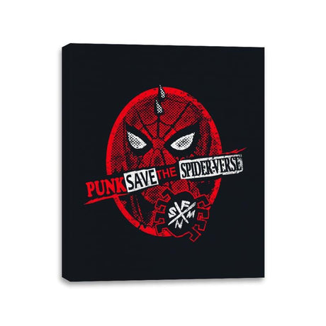 Punk Saves - Canvas Wraps Canvas Wraps RIPT Apparel 11x14 / Black
