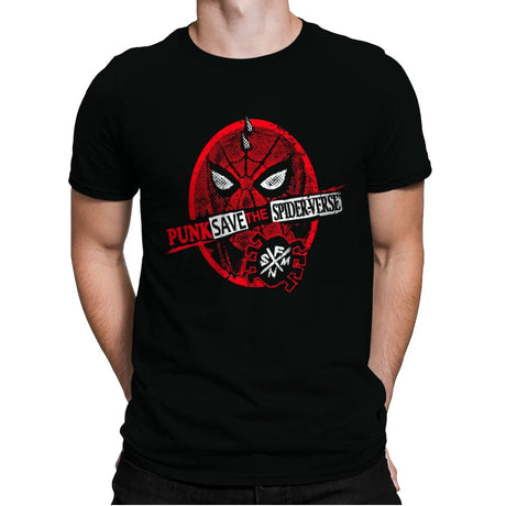 Punk Saves - Mens Premium T-Shirts RIPT Apparel Small / Black