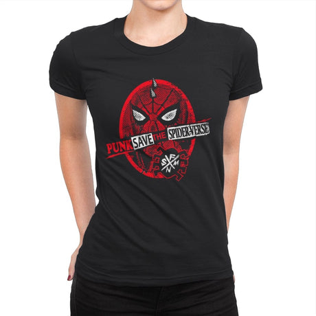 Punk Saves - Womens Premium T-Shirts RIPT Apparel Small / Black