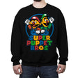 Puppet Bros Game - Crew Neck Sweatshirt Crew Neck Sweatshirt RIPT Apparel Small / Black