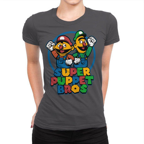 Puppet Bros Game - Womens Premium T-Shirts RIPT Apparel Small / Heavy Metal