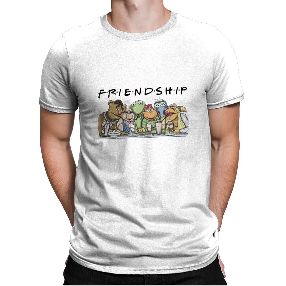 Puppet Friends - Mens Premium T-Shirts RIPT Apparel Small / White